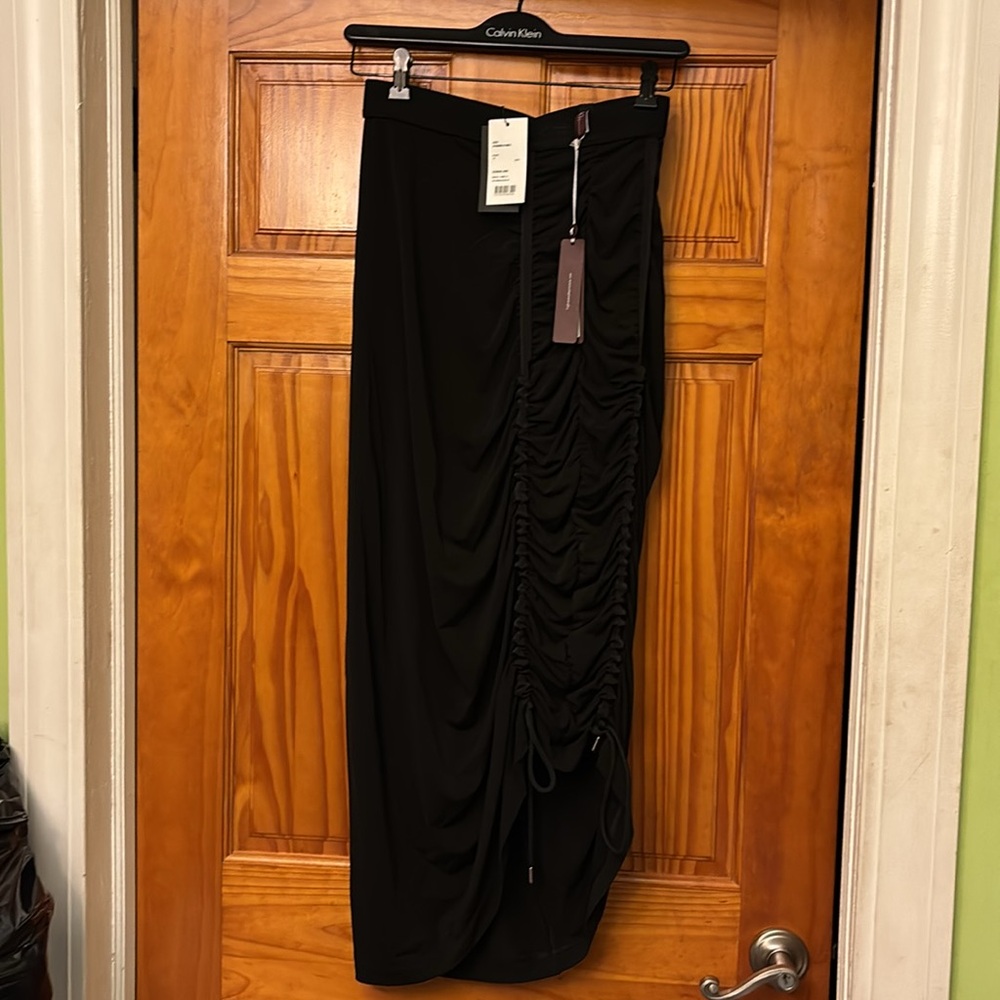 Harvey Nichols-High scrunch midi skirt
